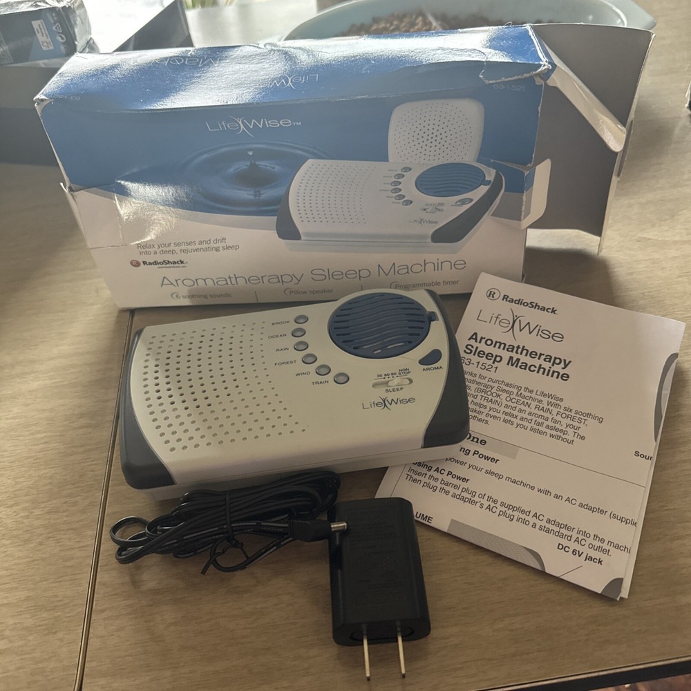 RadioShack LifeWise Aromatherapy White Noise Machine 63-1521 NO Pillow Speaker